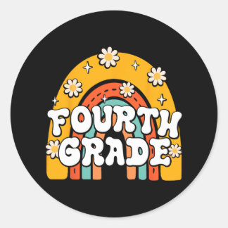 Adesivo Quarto ano, primeiro dia de escola de volta à esco