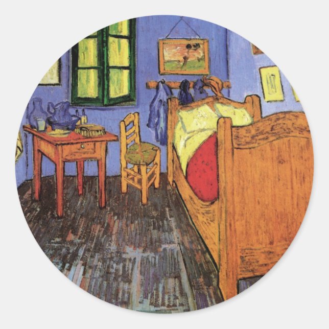 Adesivo Quarto de Vincent em Arles por Vincent van Gogh (Frente)