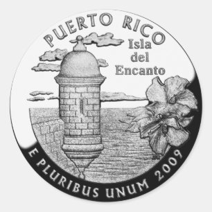 Adesivo Quarto do estado de Puerto Rico