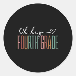 Adesivo Quarto Grau Oh Ei Retro De Volta À Escola 4º Grau