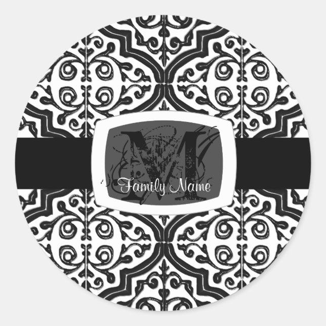 Adesivo Quatrefoil Padrão Da Vintage (Frente)