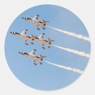 Adesivo Quatro F-16 Thunderbirds voam em formação cerrada