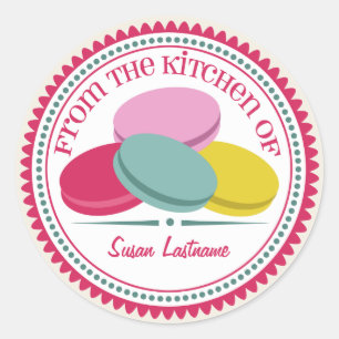 Adesivo Quatro franceses Macarons personalizaram a