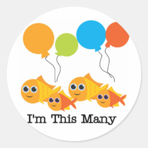 Adesivo Quatro peixes sou tantos Camisetas e presentes