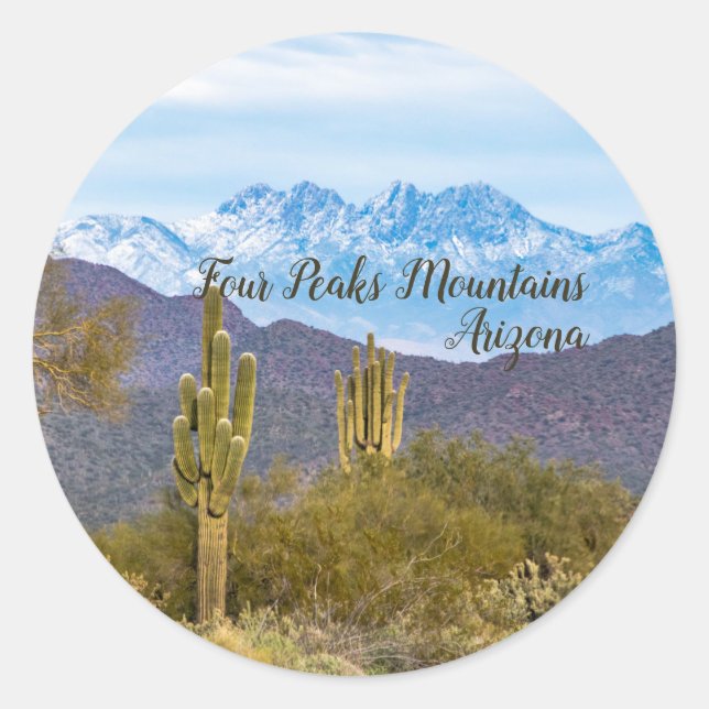 Adesivo Quatro Picos Mts Winter, Arizona 3" Stickers 6 Pac (Frente)