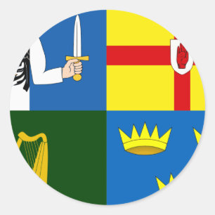 Adesivo Quatro província bandeira de Ireland, Iraque