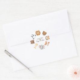 Adesivo Quatro safari selvagem 4º aniversário