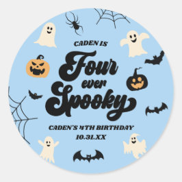 Adesivo Quatro Sempre Azuis, Festa de Aniversário do Dia d