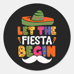 Adesivo Que A Fiesta Comece Engraçada Cinco De Mayo Mexica