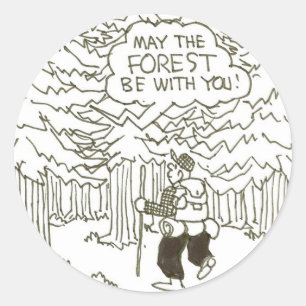 Adesivo "Que a floresta esteja com você!"