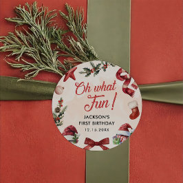 Adesivo Que bela Festa de aniversário de Natal