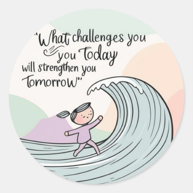 Adesivo Que desafios você coloca (Frente)