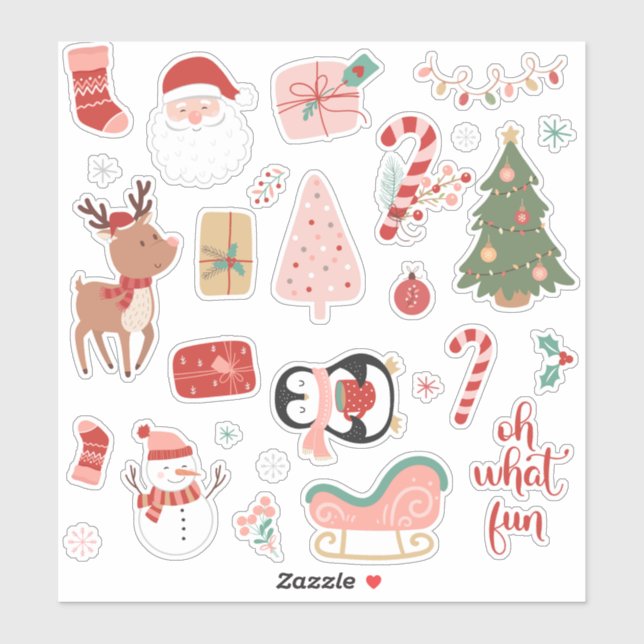 Adesivo Que natal divertido (Folha)