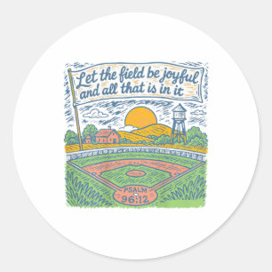 Adesivo Que O Campo Seja Joyful Engraçado Dia De Jogo De B