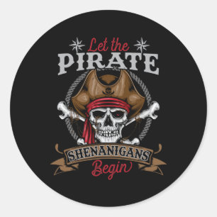 Adesivo Que Os Piratas Shenanigans Comecem O Hallowee Do E