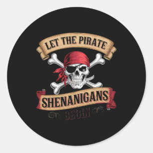 Adesivo Que Os Piratas Shenaniges Comecem A Falar Como Um