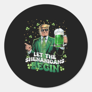 Adesivo Que Os Shenanigans Comecem A Engraçada Trump St Pa