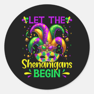 Adesivo Que Os Shenanigans Comecem A Mardi Gras