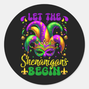 Adesivo Que Os Shenanigans Comecem A Mardi Gras 2025 Homen