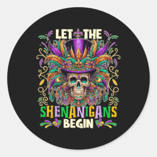 Adesivo Que Os Shenanigans Comecem A Mardi Gras 2025 Homen