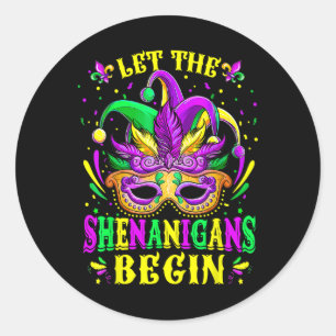 Adesivo Que Os Shenanigans Comecem As Camisas Mardi Gras1