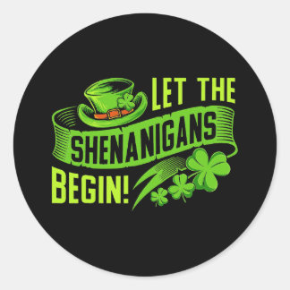Adesivo Que os Shenanigans comecem! Santo Shenanigan Clove
