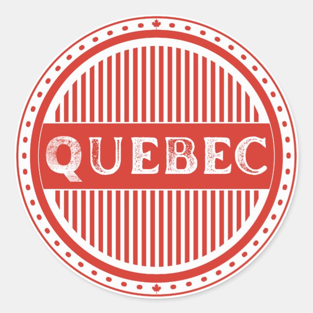 Adesivo Quebec City Pride Emblem – Canadian Identity (Frente)