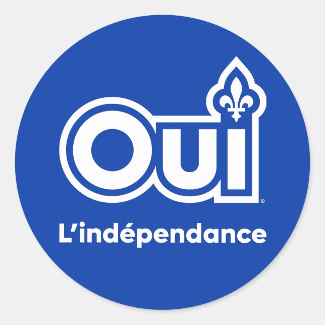 Adesivo Québec OUI (Frente)