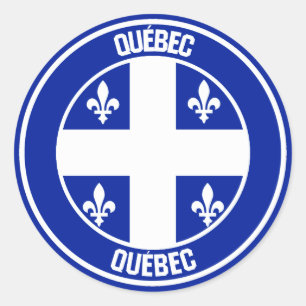 Adesivo Quebec Round Emblem