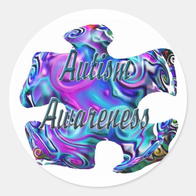 Adesivo Quebra-cabeça 3D Autismo (Frente)