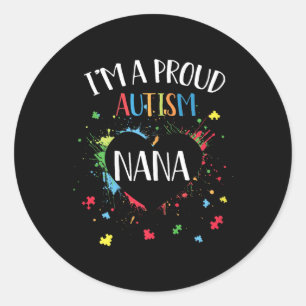 Adesivo Quebra-cabeça Coração Im Um Autismo Orgulhoso Nana