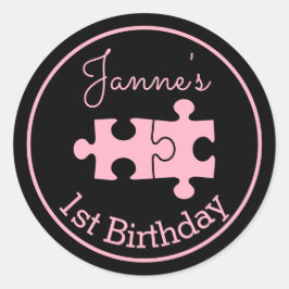 Adesivo Quebra-cabeça Negras Rosa Muito Doce