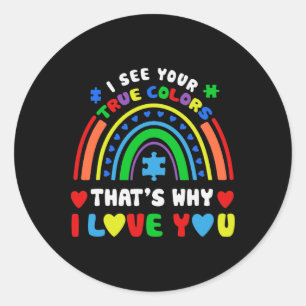 Adesivo Quebra-cabeça Rainbow Em Abril Vestimos Autismo Az