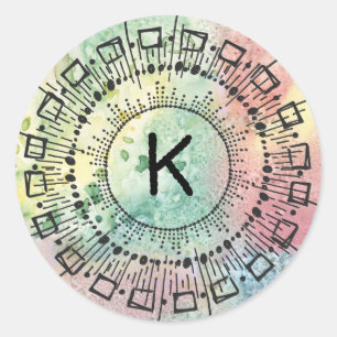 Adesivo Quebra de Estrelas das Linhas dos Círculos Desenra