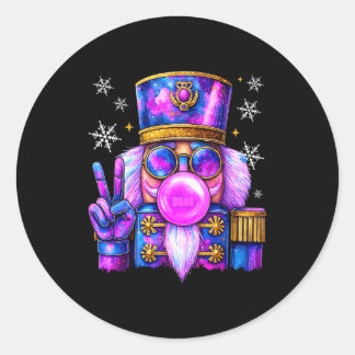 Adesivo Quebra-Nozes Roxo Soprando Chiclete Natal Fofo