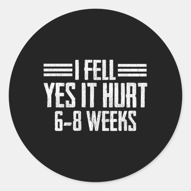 Adesivo Quebrada De Osso Quebrado Recuperação Do Pulso Do  (Frente)