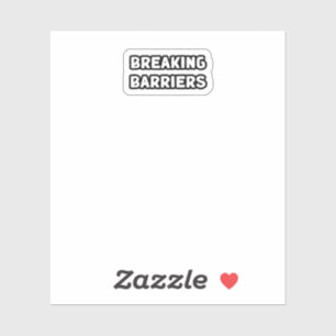 Adesivo Quebrando Obstáculos Superando Obstáculos Reveland