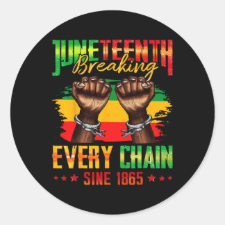 Adesivo Quebrando Todas as Correntes Desde 1865 Juneteenth