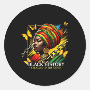 Adesivo Quebrando Todas As Correntes Negra História Mês Mu