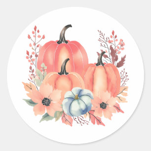 Adesivo Queda Aquarela Pumpkin Boho
