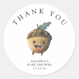 Adesivo Queda de bolota fofa - obrigado você