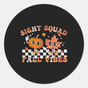Adesivo Queda de Esquadrão da Vista Vibes Pumpkin Queda Fo