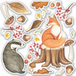Adesivo Queda Deixa Badger & Fox Vinil Decal