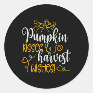 Adesivo Queda Do Autumn Pumpkin Kisses E Colheita De Desej