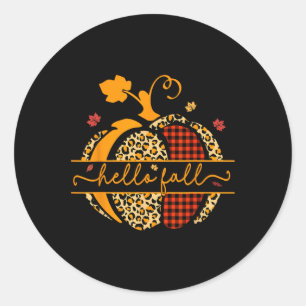 Adesivo Queda Feliz Queda Vocês Todos Autumn Pumpkin Leopa