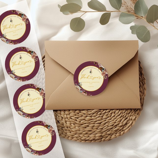 Adesivo Queda No Amor Queda Do Elegante Floral Borgonha (Criador carregado)