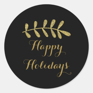 Adesivo Queda preta simples elegante da folha rústica