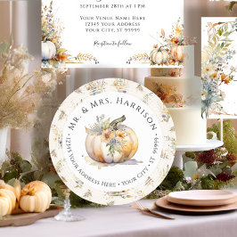 Adesivo Queda Pumpkin Floral Flor Flor Folha Endereço de R