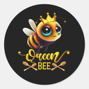 Adesivo Queen Bee Royal Crown Hive Honey Beerke