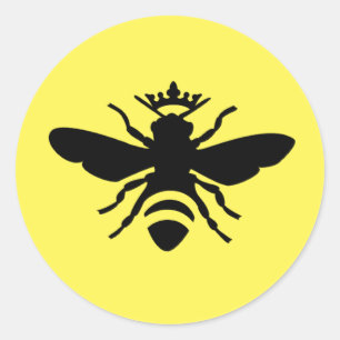 Adesivo Queen Bee Sticker, Salve As Abelhas!